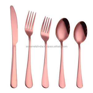 Ensemble de couverts en or faits à la main en acier inoxydable avec poignée en laiton parfait pour la vaisselle de cuisine et l'ensemble de vaisselle hôtelière - Product Image 6