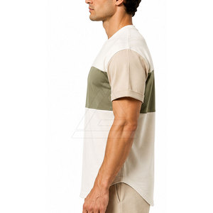 Classic <b>Men</b> <b>Longline</b> <b>T</b>-<b>Shirts</b> Lightweight Breathable Casual Crew Neck Apparel For Daily Comfort And Stylish Outfits - Product Image 5