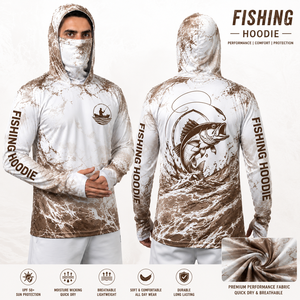Ropa de Pesca de Secado Rápido Personalizada al por Mayor, Sudadera con Capucha y Camiseta de Manga Larga con Protección UV UPF 50+ para Deportes al Aire Libre - Product Image 1
