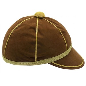 Gorro de Honor Unisex de Terciopelo Marrón Premium, con Borlas y Ribetes Dorados, 6 Paneles, para Ceremonia de Graduación, Transpirable - Product Image 2
