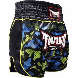 Shorts de boxe Muay Thai personnalisés style jumeaux pour hommes et femmes, impression par sublimation de haute qualité, shorts de kickboxing Muay Thai - Product Image 3