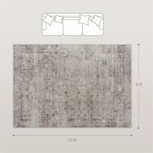 Tappeto Marrone Chiaro Misto per Soggiorno, Camera da Letto, Sala da Pranzo, Ufficio, Set di Tappeti e Moquette - Product Image 6