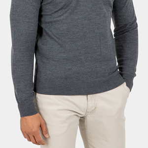 Pulls d'hiver pour hommes en gros, pulls décontractés à demi-zip pour hommes, vêtements d'hiver en tricot à demi-zip pour hommes - Product Image 4