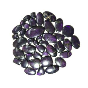 พลอยเพอร์เพอร์ไรต์สีม่วงแบบขายส่ง รูปทรงคาโบชอง หินธรรมชาติสำหรับทำเครื่องประดับ รูปทรงอัญมณีปรับแต่งได้ รับรองโดยผู้ตรวจสอบบุคคลที่สาม ขนาด 20-45 มม. - Product Image 5