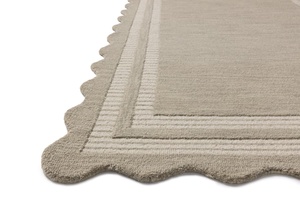 Tapis moderne abstrait tufté à la main en 100 % laine de Nouvelle-Zélande pour salon, tapis de luxe personnalisé en laine tuftée à la main, à poils longs - Product Image 6
