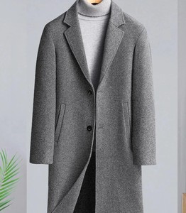 Manteau long pour homme en mélange de laine premium, chaud et élégant pour l'hiver, vêtement d'extérieur formel, vente en gros, fabricant - Product Image 5