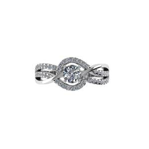 Anillo de Diamante Cultivado en Laboratorio con Corte Pera Vintage en Plata 925, Oro 9K, 14K, 18K para Compromiso y Joyería Fina para Mujer - Product Image 2