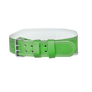 Ceinture de musculation en cuir vert réglable avec soutien lombaire et boucle pour haltérophilie - Product Image 4