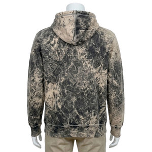 Sweat-shirt à capuche tie-dye pour homme, coupe classique, en coton tricoté, décontracté, pour l'automne, avec poche avant - Product Image 2