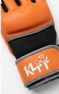 KLTW INT'L K4 Half Finger <b>Fitness</b> <b>Gloves</b> Orange Neoprene Adjustable Wrist Strap Weight Lifting Gym Training Unisex 0.5kg - Product Image 2