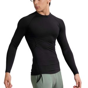 Custom Compression <b>TShirt</b> Long Sleeve Mens MMA Rashguard Breathable Sublimation BJJ <b>Swimming</b> Compression Shirt Oem Wholesale - Product Image 2