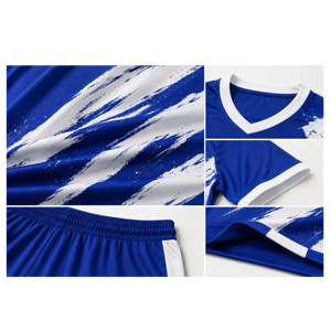 Uniforme de football américain personnalisé rayé/à carreaux respirant à séchage rapide anti-transpiration antibactérien 100% polyester unisexe adulte pour équipe - Product Image 5