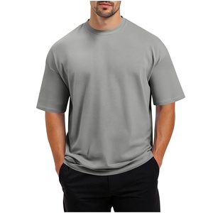 T-shirt en toile de coton blanc à coupe classique pour homme Rolein Sports, manches courtes, col rond, design uni, impression numérique, tricoté, uni - Product Image 4