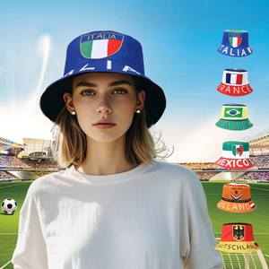 Chapeau Bob de Pêcheur Anti-UV en Denim Camouflage avec Broderie de Fruits et Strass, Imprimé Drapeau National, Décontracté, Eoin Winston Sports - Product Image 2