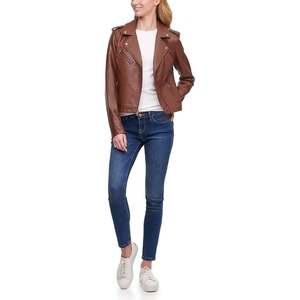 Women's Genuine Lambskin Leather Blazer Double-Breasted <b>Slim</b> <b>Fit</b> <b>Jacket</b> Custom Fashion Coat 2026 High Quality - Product Image 5
