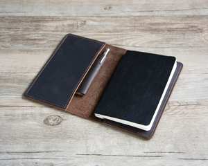 Housse de protection en cuir souple de luxe pour carnet A5, étui anti-odeur rechargeable pour journal et notes - Product Image 5