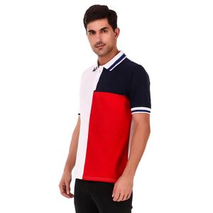 Custom Logo Printed Short Sleeve Fashion <b>T</b> <b>Shirt</b> 240GSM 100% Cotton <b>Mens</b> Sports Polo <b>Shirts</b> <b>With</b> <b>Collar</b> <b>Men</b> Color Block <b>T</b> <b>Shirts</b> - Product Image 2
