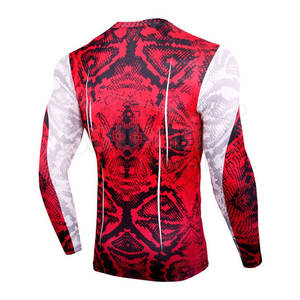 Camiseta de Compresión para Hombre de Secado Rápido con Estampado por Sublimación y Logotipo Personalizado, Camiseta de Compresión para Entrenamiento de MMA, Grappling, Jiu Jitsu, BJJ - Product Image 3