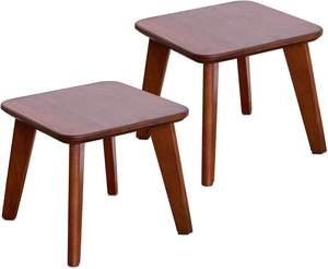 Tabouret marchepied en bois massif pour chambre, salle de bain, cuisine, mini, pour enfants, seniors, bas de lit, décoratif - Product Image 3