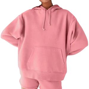 Sudadera con capucha nueva OEM de alta calidad, venta al por mayor, suéter de mujer con etiqueta privada personalizada, sudaderas con capucha cortas ligeras para gimnasio y Fitness - Product Image 5