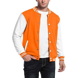 Chaquetas Letterman de Lana Bordada con Cuero Sintético de Piel de Vaca, Chaqueta Bomber Varsity Personalizada para Hombre - Product Image 1