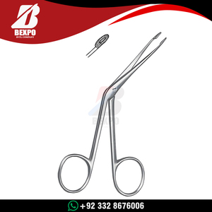 Nasal Polypus and Septum Forceps 14.5 cm Curved Stainless Steel ENT Surgical Instrument Serrated Jaws <b>Precision</b> <b>Tool</b> - Product Image 6