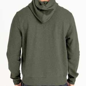 Fabricant OEM en gros sur mesure, fournisseur de sweats à capuche en coton pour hommes, coupe athlétique, production sous marque privée - Product Image 2