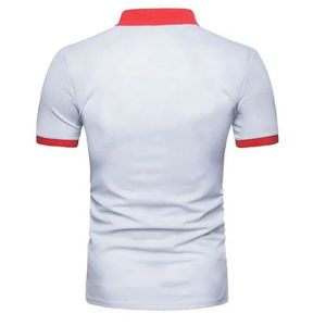 เสื้อเจอร์ซีย์ชาย แขนสั้น ระบายอากาศได้ดี กันยับ ผ้าเรียบ สไตล์ลำลอง ปักโลโก้ มีไซส์ใหญ่ รับผลิตแบบ OEM - Product Image 3