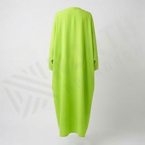 2025 OEM Kimono Abaya pour femmes musulmanes, en tissu polyester épais, doux et très extensible, col en V, manches longues, pour fêtes, Ramadan, mariages - Product Image 2