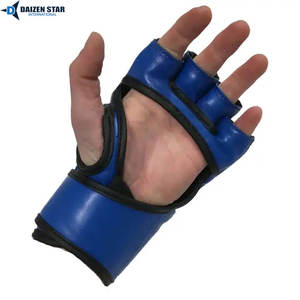 Guantes de MMA de Cuero DAIZEN STAR INTERNATIONAL con Agarre para las Manos y Cierre de Velcro para Entrenamiento de Boxeo y MMA para Adultos - Product Image 4