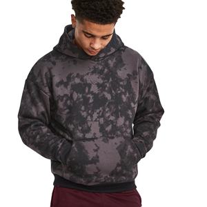 Sudadera con capucha estilo retro acid wash, 460 GSM, algodón French Terry, estilo streetwear, fabricante OEM para hombre - Product Image 1
