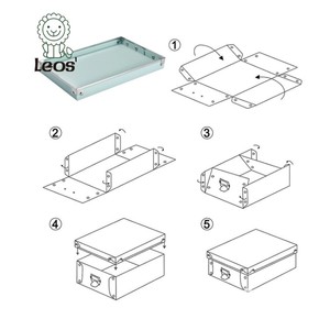 Boîte de rangement minimaliste pliable en PP rectangulaire multi-usages empilable, imperméable, avec couvercles pour vêtements et jouets - Product Image 4