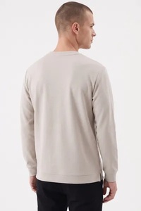 บริการ OEM เสื้อสเวตเชิ้ตแบบสวมหัว คอโอ ทรงปกติ ผ้าฝ้ายฟลีซบุซับใน น้ำหนักเบา ระบายอากาศได้ดี สีพื้นเรียบ สำหรับฤดูหนาว - Product Image 6