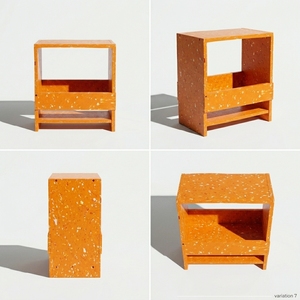 Mesa de Noche de Plástico HDPE Reciclado, Ecológica y Duradera, con Almacenamiento, Diseño Moderno Hecho a Mano, para Muebles de Dormitorio de Hotel y Hogar - Product Image 6