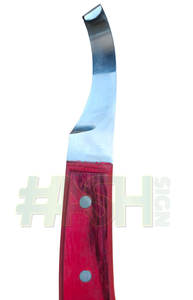 Cuchillo de Herrador de Acero Inoxidable para Diestros, Herramienta Veterinaria para Forja, Cuchilla de Hoja Caída, Color Personalizado para Caballos - Product Image 5