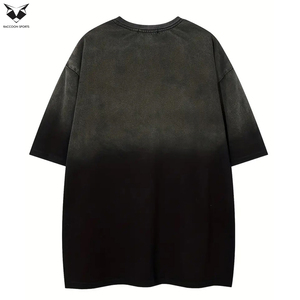 เสื้อยืดผ้าฝ้าย 100% สีไล่ระดับ ดีไซน์รูปดาว สไตล์วินเทจ เป็นมิตรต่อสิ่งแวดล้อม ทรงหลวม ใส่สบาย เหมาะสำหรับฤดูร้อน สตรีทแวร์ - Product Image 2