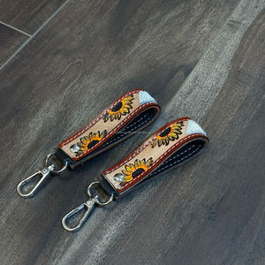 มาใหม่2025พวงกุญแจข้อมือหนังแท้คุณภาพสูงที่ใส่กุญแจโลหะของขวัญส่งเสริมการขาย - Product Image 5