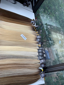 ผมคุณภาพสูง NASA HAIR เกรด 10A ต่อผมแบบเส้นใหญ่ หรูหรา 100% เวอร์จิ้น บาค์ นิ่น เวียดนาม ซุปเปอร์ดับเบิ้ลดรอน เครื่องจักรผลิตแบบดับเบิ้ล 28 - Product Image 5