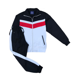 Ensemble de survêtement athlétique personnalisé pour homme, veste zippée et pantalon de jogging pour l'entraînement et le fitness - Product Image 1