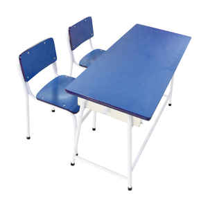 Escritorio Rectangular Doble Little Fingers LF 0504 con Estructura de Metal y Madera, Cierre Magnético - Product Image 1