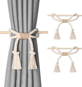 Ataduras de cuerda de algodón para cortinas, para barras y rieles, accesorios populares a precios económicos, venta de fábrica - Product Image 5