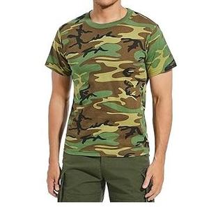 เสื้อยืดแขนสั้นลายพรางสำหรับผู้ชาย ทรงปกติ คอกลม ผ้าเจอร์ซีย์คอตตอน ระบายอากาศได้ดี เหมาะสำหรับใส่กลางแจ้ง - Product Image 3