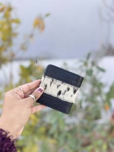 Portefeuille en cuir véritable de haute qualité, imprimé cuir de vache, pour homme, porte-cartes, vente chaude, cadeau pour lui - Product Image 3