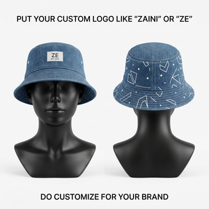 หมวกบักเก็ต ZAINI ZI-022 สำหรับทุกเพศ สวมใส่สบาย เหมาะสำหรับปั่นจักรยาน ผ้าแคนวาสคอตตอนพรีเมียม 280 GSM ปักลาย 3 มิติ โลโก้สั่งทำได้ ทนทาน หลายชิ้นส่วน - Product Image 4