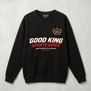 เสื้อสเวตเชิ้ตคอกลมผ้าฝ้ายฟลีซสไตล์สตรีทแวร์ลำลองสำหรับผู้ชาย ฤดูหนาว ขายส่ง รับผลิตตามสั่ง พิมพ์ลายกราฟิก - Product Image 2