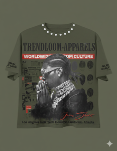 เสื้อผ้า TRENDLOOM สตรีทแวร์ ผ้าฝ้ายถัก 100% แบบยูนิเซ็กซ์ สกรีนลายได้ตามสั่ง ทรงลำลอง แขนสั้น ทรงปกติ คุณภาพสูง แห้งเร็ว - Product Image 3