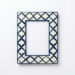 Cadre photo artisanal en os incrusté, motif sud-ouest, sur mesure, OEM, ODM, pour table, DECORYUG - Product Image 3