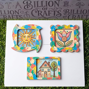 Handmade Wooden Photo Frame <b>Custom</b> Shape Colorful Painted Artwork Decor Tabletop Display Creative Craft Project - Product Image 6