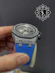 Montre de luxe élégante en acier inoxydable avec diamants, étanche 10m, pour homme, idéale pour le quotidien et les occasions spéciales – Vente en gros - Product Image 1
