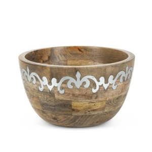 Atractivo Tazón Redondo de Madera para Servir con Acabado Natural para el Hogar y Restaurantes, Tazones Multiusos - Product Image 2